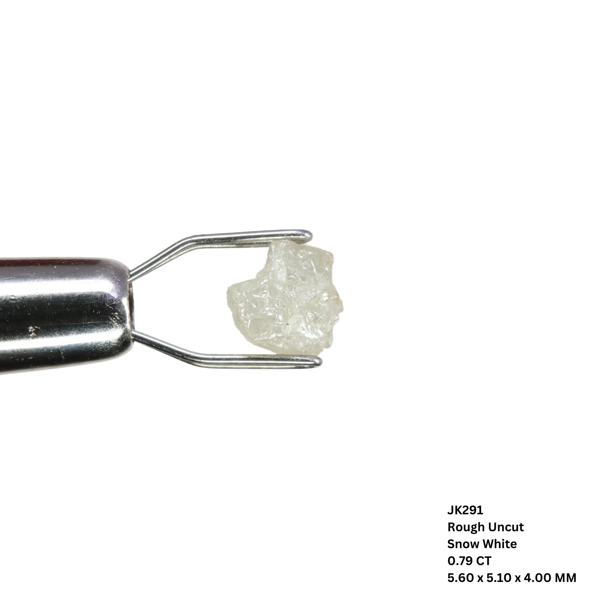 0.79 CT Rough Uncut Snow White Diamond For Proposal Ring | Engagement Ring | Gift For Her - JayKrishna Diamond