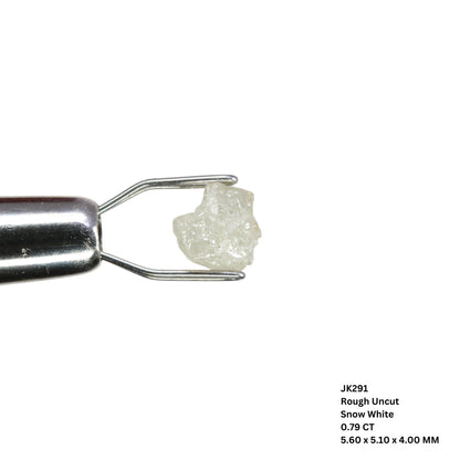 0.79 CT Rough Uncut Snow White Diamond For Proposal Ring | Engagement Ring | Gift For Her - JayKrishna Diamond