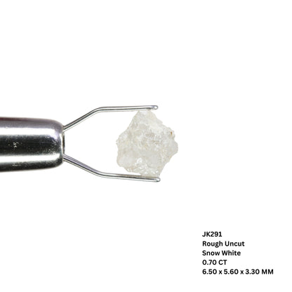 0.70 CT Snow White Rough Uncut Diamond For Wedding Ring | Engagement Ring | Proposal Ring - JayKrishna Diamond