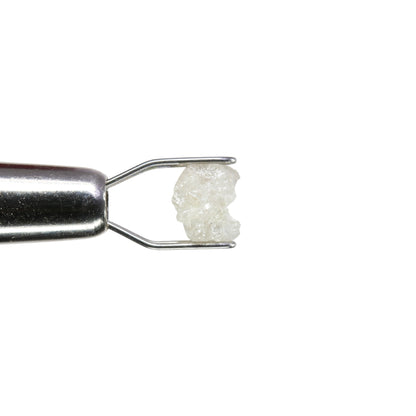 0.63 CT Snow White Rough Uncut Diamond for a Unique Proposal Ring: Statement Jewelry Gift for Her - JayKrishna Diamond