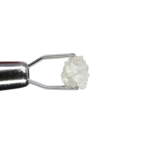 0.74 CT Snow White Rough Uncut Diamond For Statement Jewelry | Diamond Ring | Gift For Her - JayKrishna Diamond