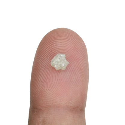 0.79 CT Rough Uncut Snow White Diamond For Proposal Ring | Engagement Ring | Gift For Her - JayKrishna Diamond