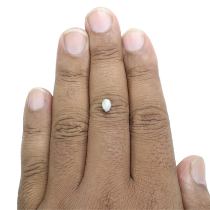 0.89 CT Snow White Rough Uncut Diamond For Proposal Ring | Engagement Ring  | Wedding Ring - JayKrishna Diamond