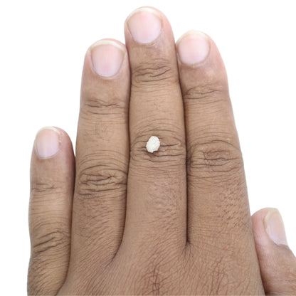 0.71 CT Rough Uncut Snow White Diamond For Engagement Ring - JayKrishna Diamond