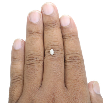 0.52 CT Snow White Rough Uncut Diamond For Wedding Jewelry | Engagement Ring | Gift For Girl Friend - JayKrishna Diamond