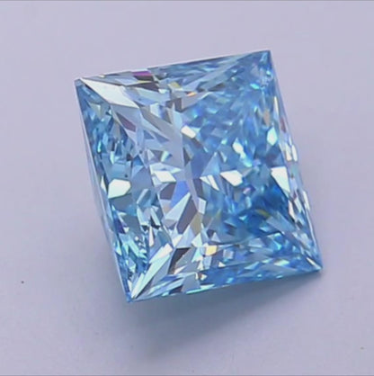 1.45 CT Princess Cut Lab Grown Diamond Blue Color | IGI Certified | Lab Created Diamond for Rings