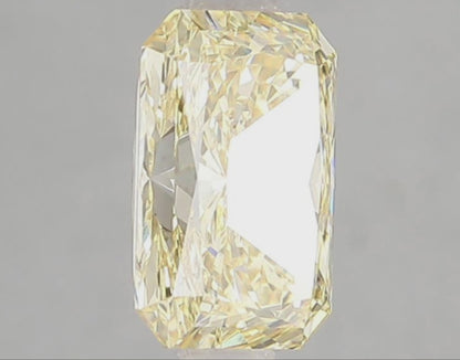 2.09 Carat Fancy Yellow Radiant Cut Lab Grown Diamond, VS1 Clarity, IGI Certified