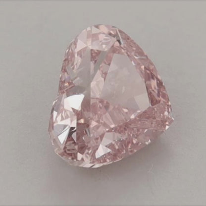 1.37 CT Heart Shape Lab Grown Diamond Fancy Intense Pink Color | IGI Certified | Lab Created Diamond for Jewelry