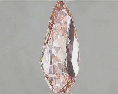 1.10 CT Fancy Intense Pink Pear Brilliant Cut Lab Grown Diamond | VVS1 Clarity | IGI Certified Loose Diamond
