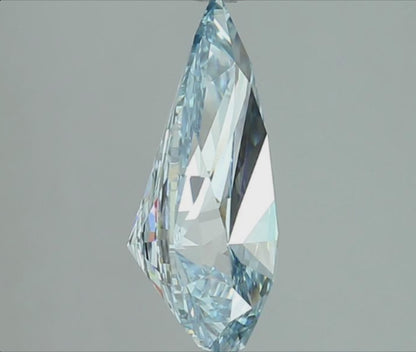 3 Carat Fancy Vivid Blue Lab Grown Diamond | IGI Certified Diamond for Engagement Ring
