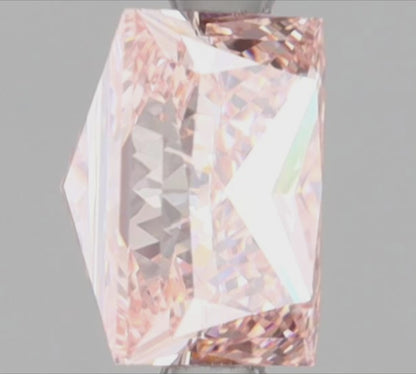2 Carat Princess Cut Fancy Pink Lab Grown Diamond | IGI Certified Diamond for Engagement Ring