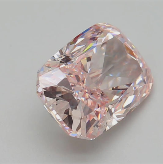 4 CT Fancy Pink Color Cushion Cut Lab Grown Diamond | IGI Certified Loose Diamond for Engagement & Wedding Ring