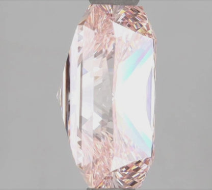 3 Carat Radiant Cut Fancy Vivid Pink Lab Grown Diamond | IGI Certified Diamond for Engagement Ring