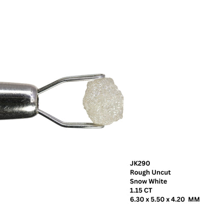 1.15 CT Fancy Snow White Natural Rough Uncut Diamond For Wedding Jewelry | Gift For Daughter | Gift For Girl Friend - JayKrishna Diamond