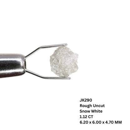 1.12 CT Natural Rough Snow White Diamond For Engagement Ring | Gift For Girl Friend | Gift For Wife - JayKrishna Diamond
