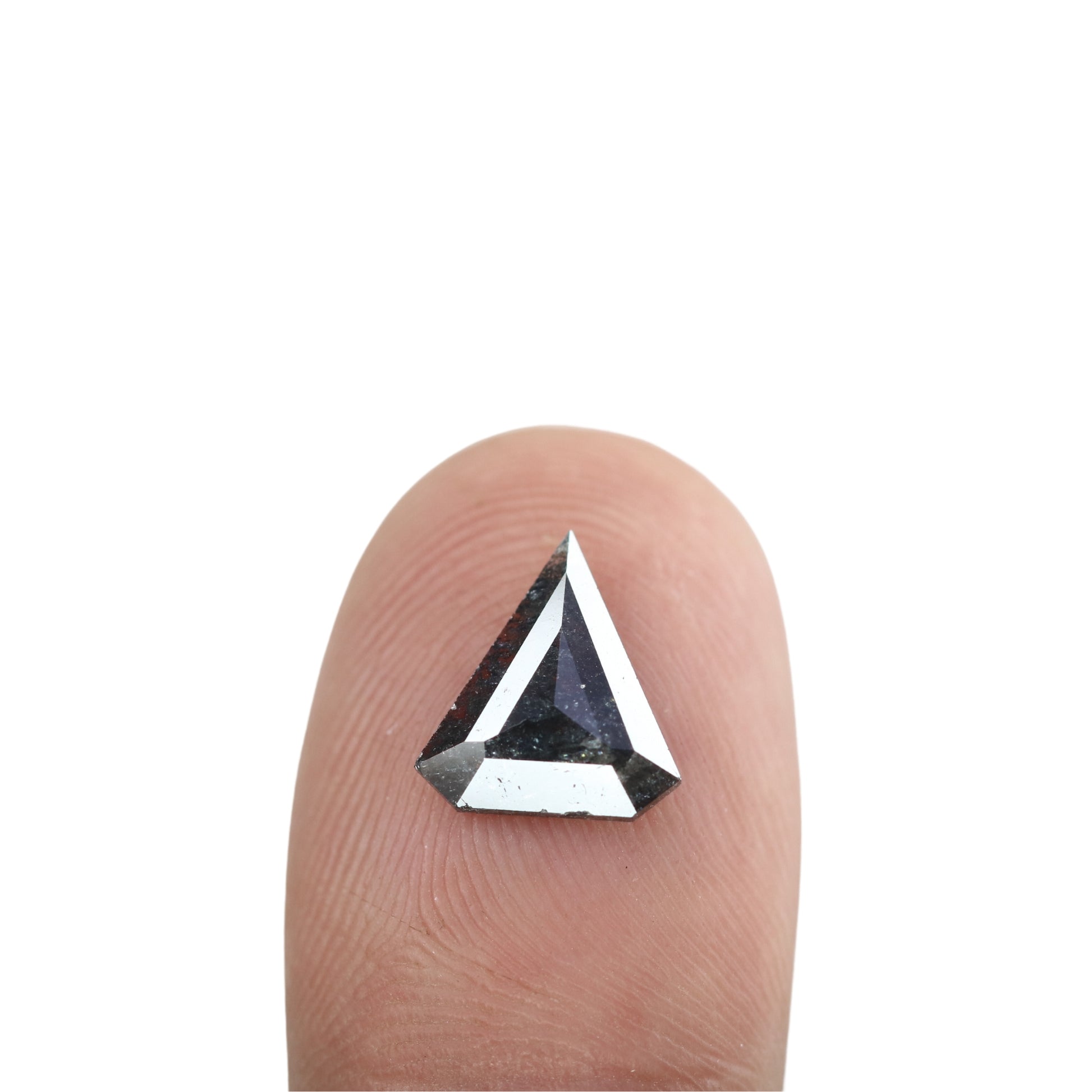 1.22 CT Salt And Pepper Rustic Diamond For Engagement Ring - JayKrishna Diamond