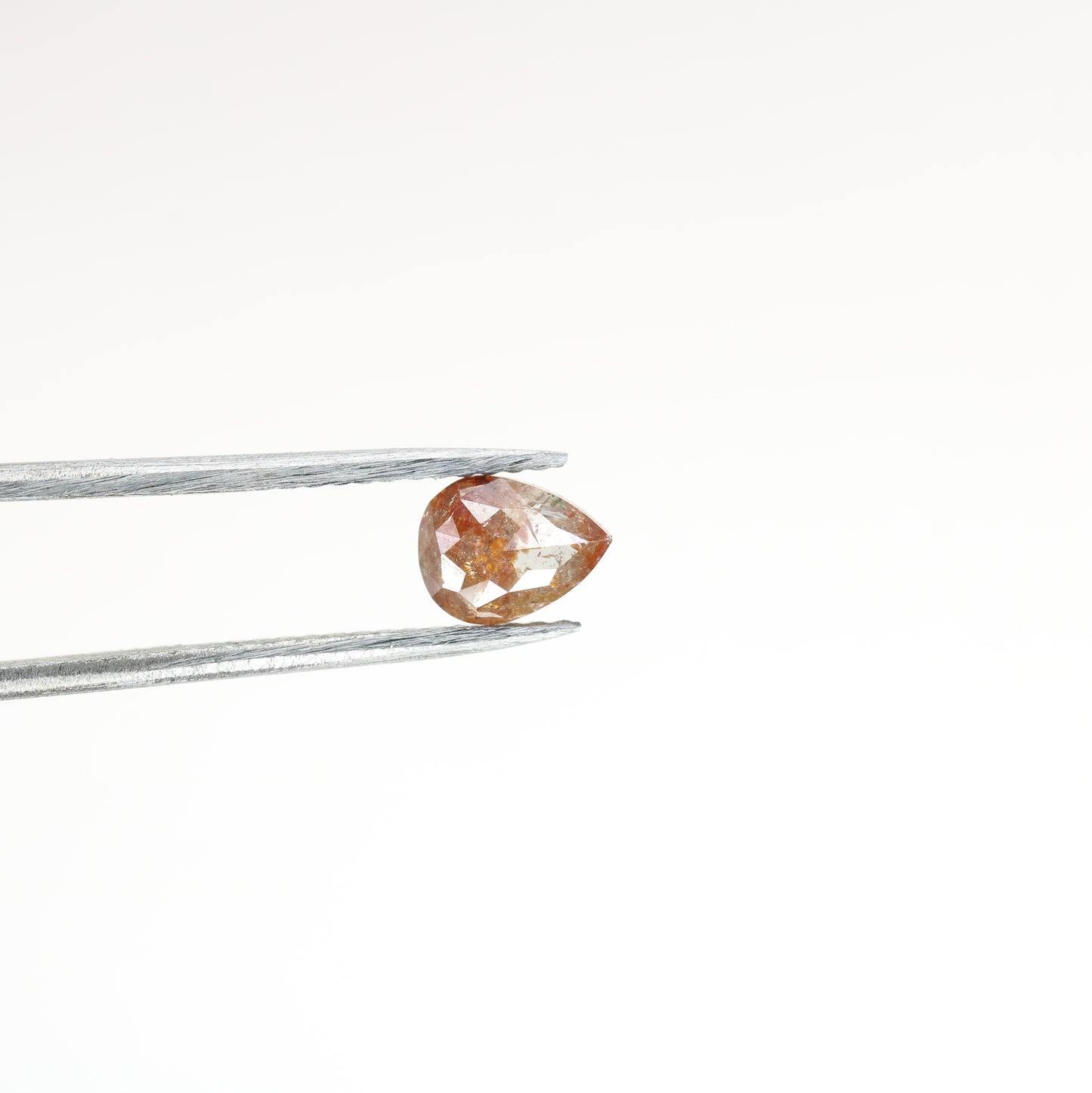 0.67 CT Red Peach Pear Diamond for Engagement Ring - Solitaire Pear Prong Set Ring for Valentine's Day or Anniversary Gift - Unique Gemstone for Custom Jewelry Designs - JayKrishna Diamond
