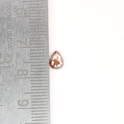 0.67 CT Red Peach Pear Diamond for Engagement Ring - Solitaire Pear Prong Set Ring for Valentine's Day or Anniversary Gift - Unique Gemstone for Custom Jewelry Designs - JayKrishna Diamond