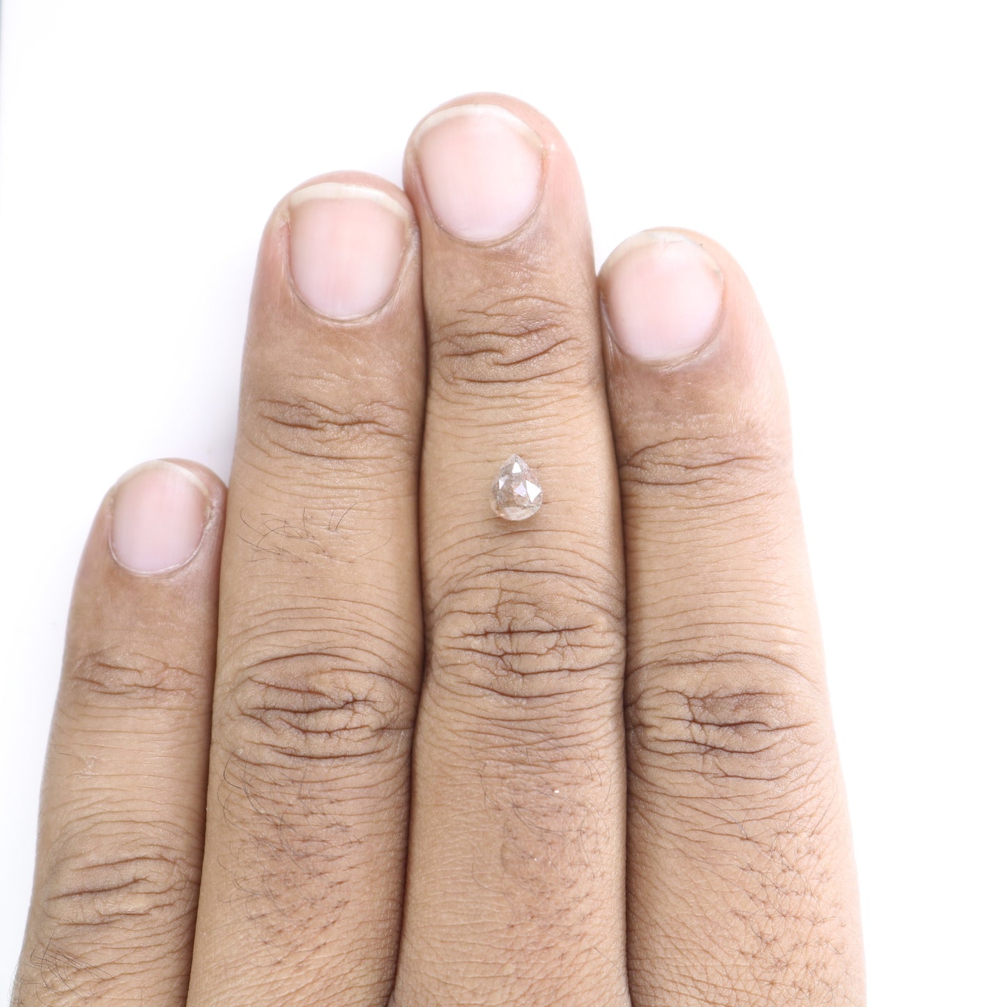 0.81 CT Pear Shape Natural Loose Diamond Gray Color | Pear For Diamond Jewelry - JayKrishna Diamond