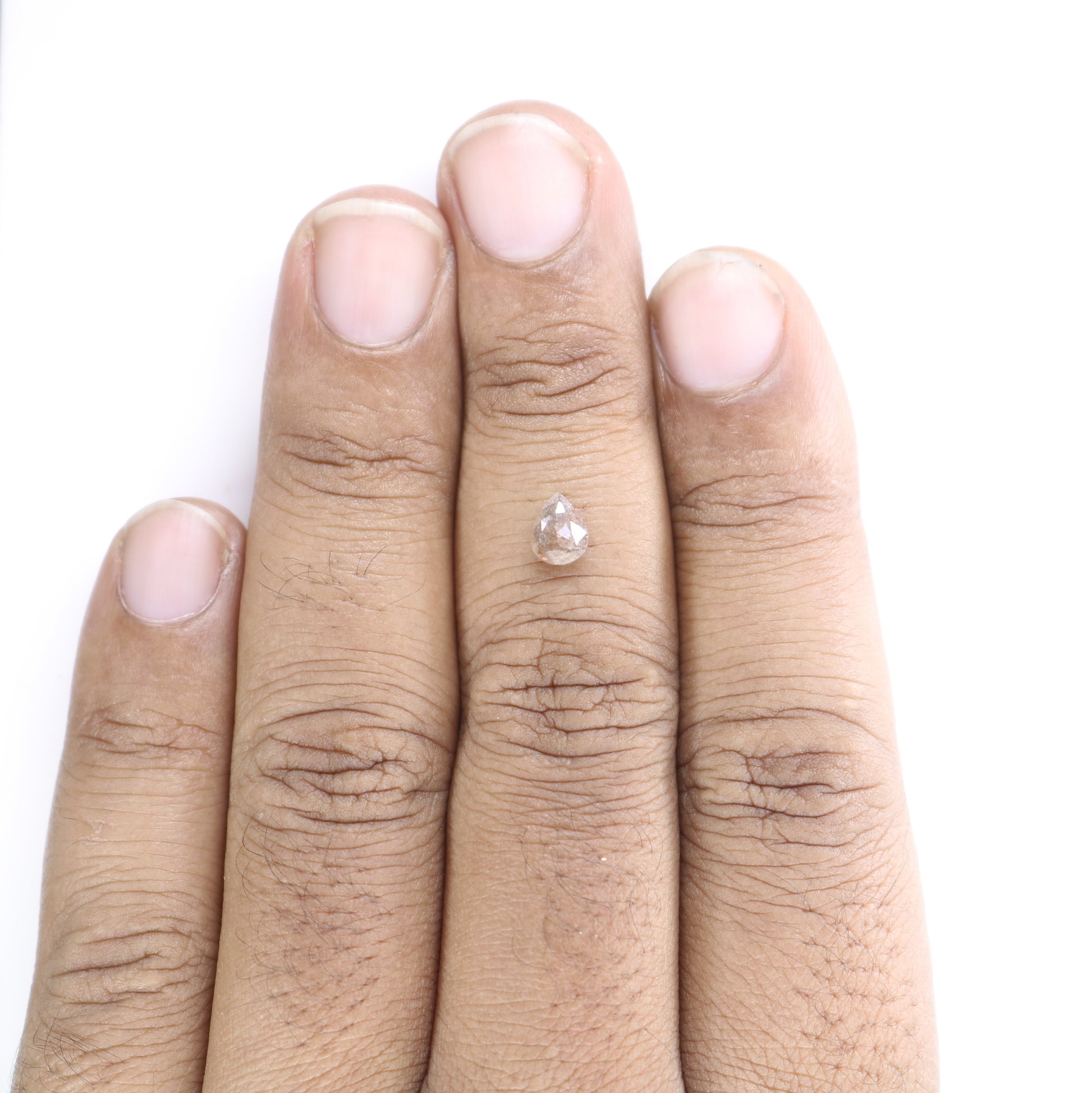 0.81 CT Pear Shape Natural Loose Diamond Gray Color | Pear For Diamond Jewelry - JayKrishna Diamond