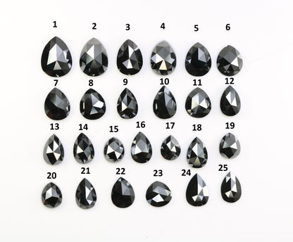 0.30 CT to 1.16 CT Pear Cut Black Diamond – Ideal for Engagement Rings | Elegant Black Pear Shape Diamonds - JayKrishna Diamond