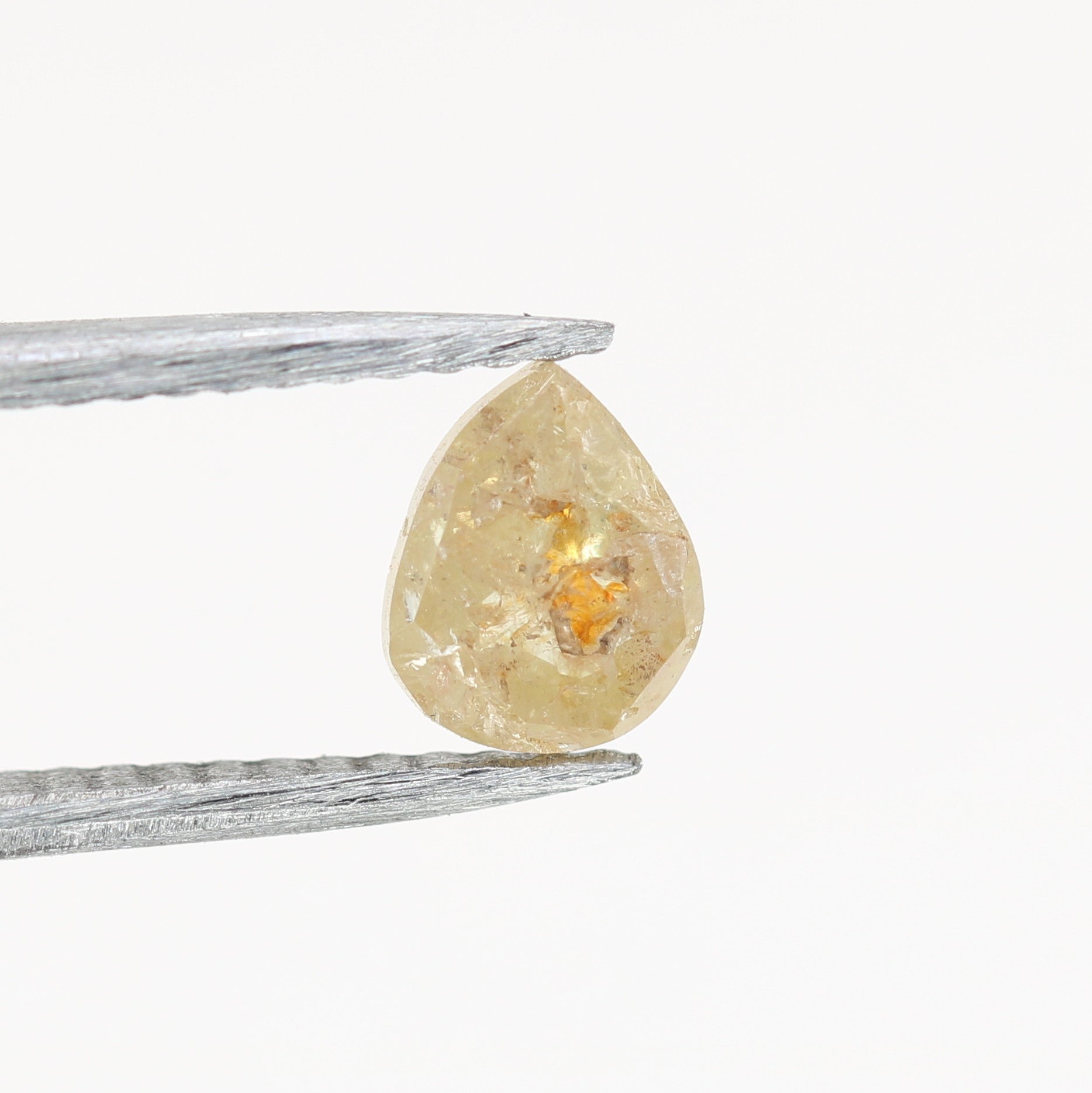 0.73 CT Pear Cut Peach Diamond For Engagement Ring | Peach Pear Natural Loose Diamond For Sale - JayKrishna Diamond
