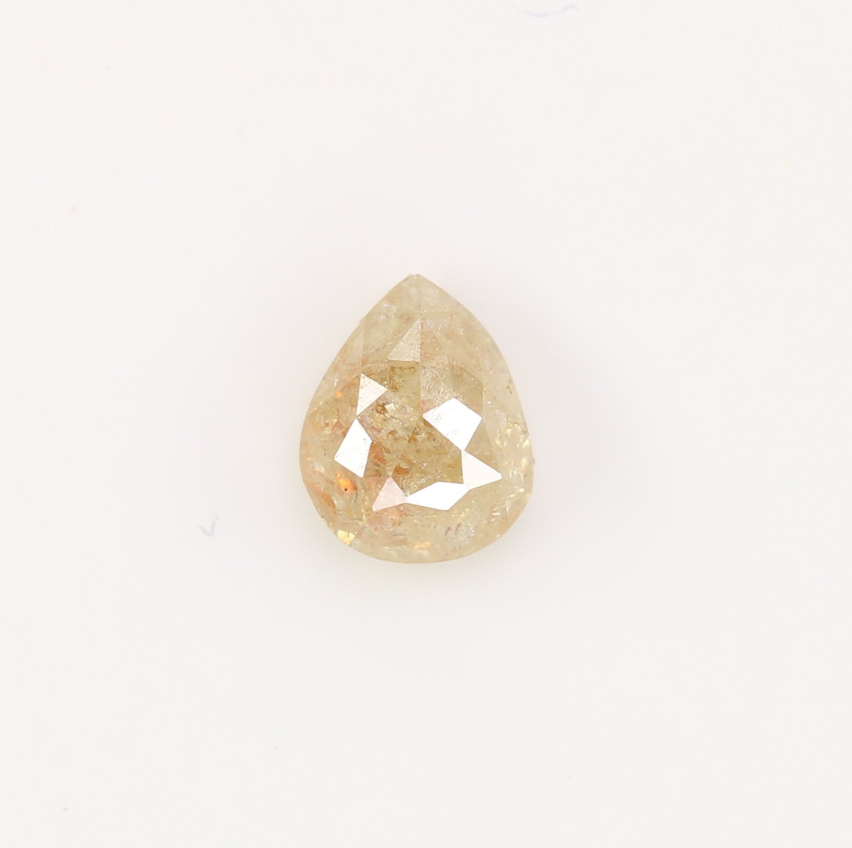 0.73 CT Pear Cut Peach Diamond For Engagement Ring | Peach Pear Natural Loose Diamond For Sale - JayKrishna Diamond