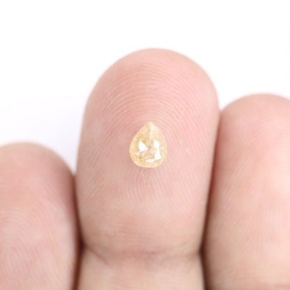 0.73 CT Pear Cut Peach Diamond For Engagement Ring | Peach Pear Natural Loose Diamond For Sale - JayKrishna Diamond