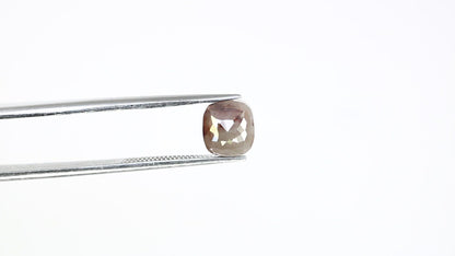 1.51 Carat Polished Cushion Shape Fancy Grey 6.80 MM Diamond For Statement Ring