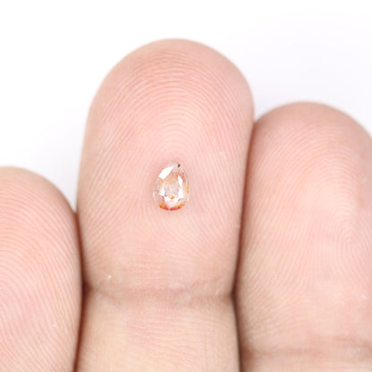 0.23 CT Brilliant Cut Peach Pear Shape Diamond for Proposal Rings and Gifts for Her - JayKrishna Diamond