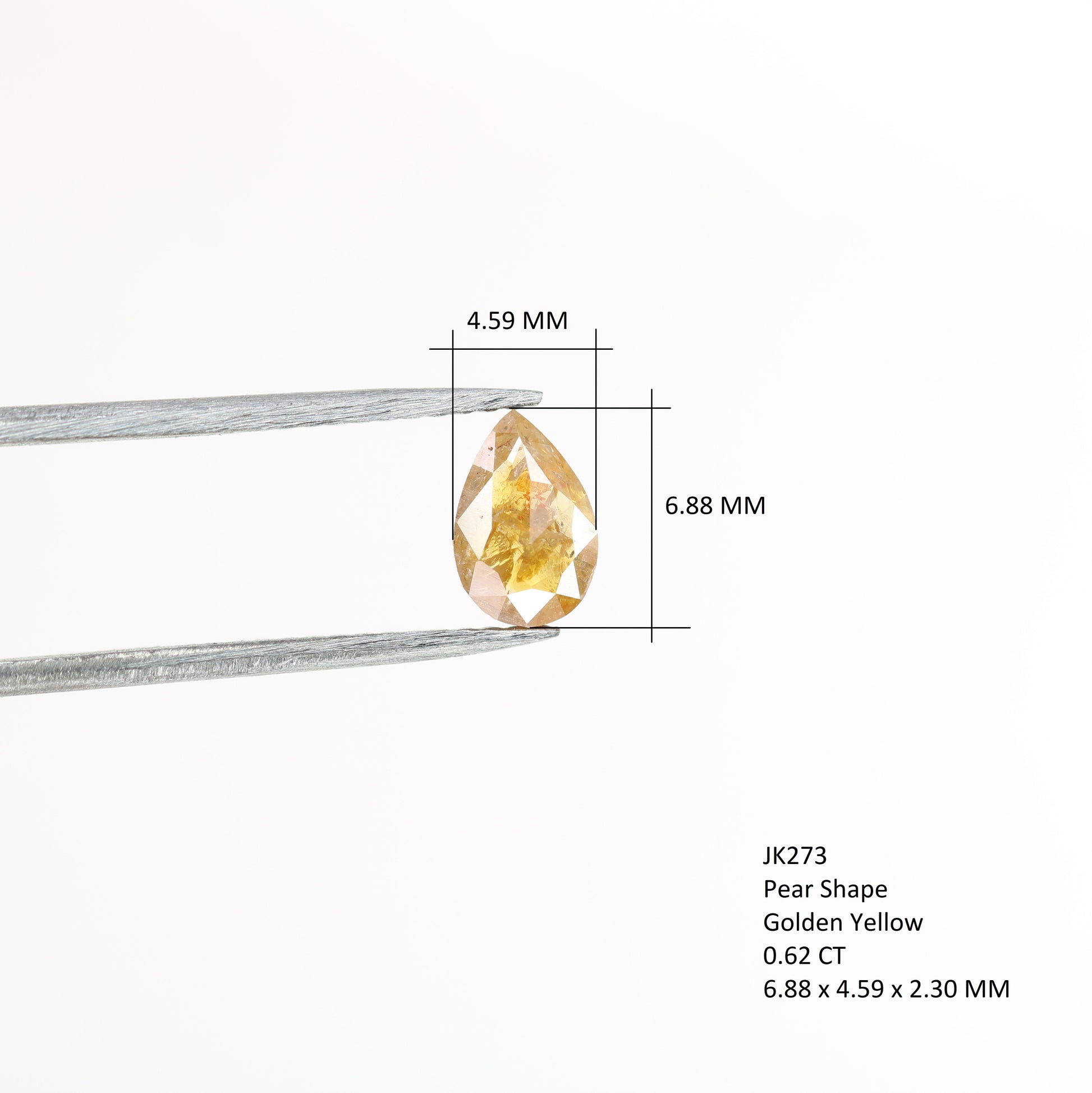 0.62 CT Golden Yellow Brilliant Cut Pear Diamond for a Dazzling Halo Pendant: Exquisite Prong Set Jewelry Piece - JayKrishna Diamond