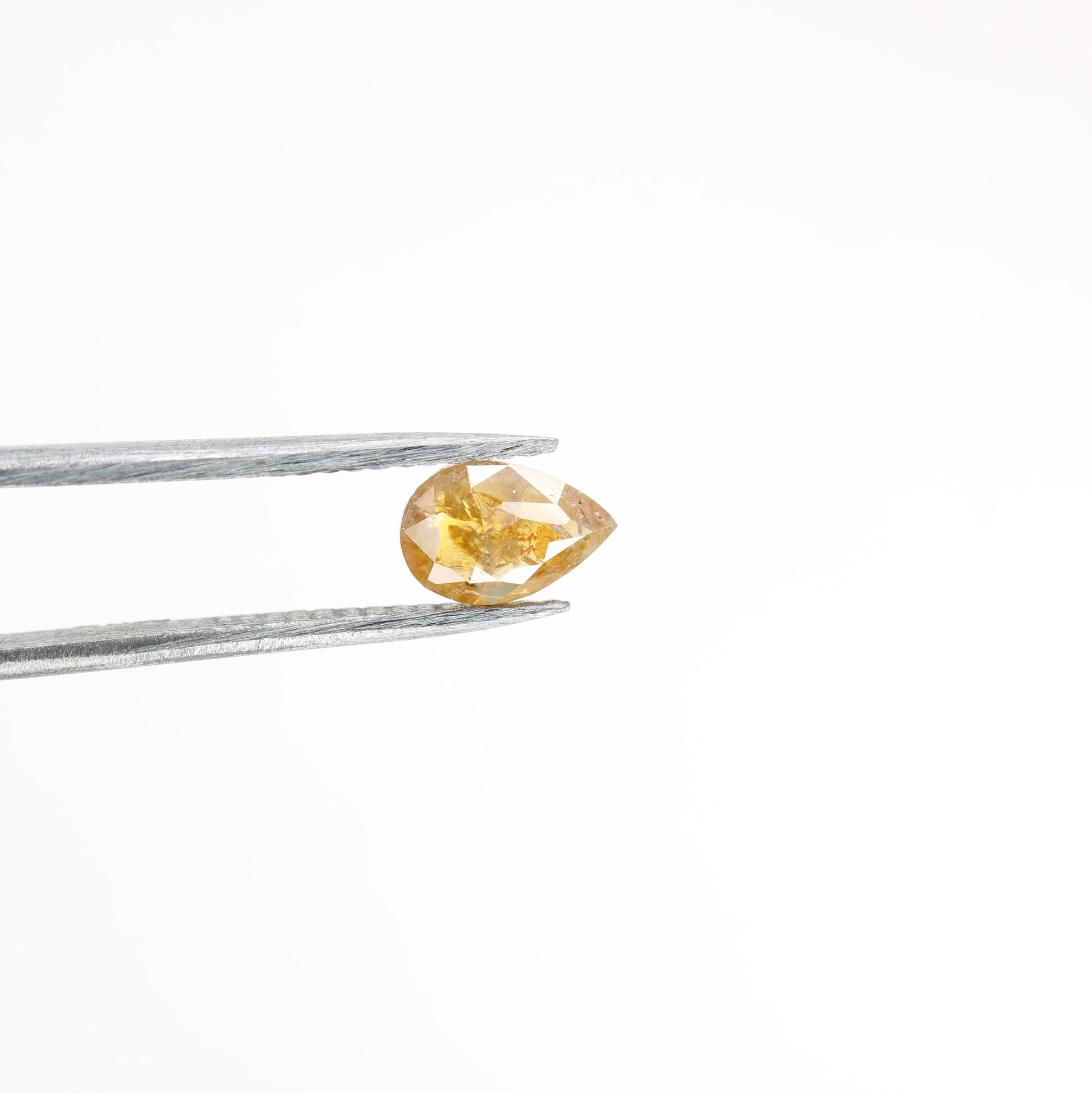 0.62 CT Golden Yellow Brilliant Cut Pear Diamond for a Dazzling Halo Pendant: Exquisite Prong Set Jewelry Piece - JayKrishna Diamond