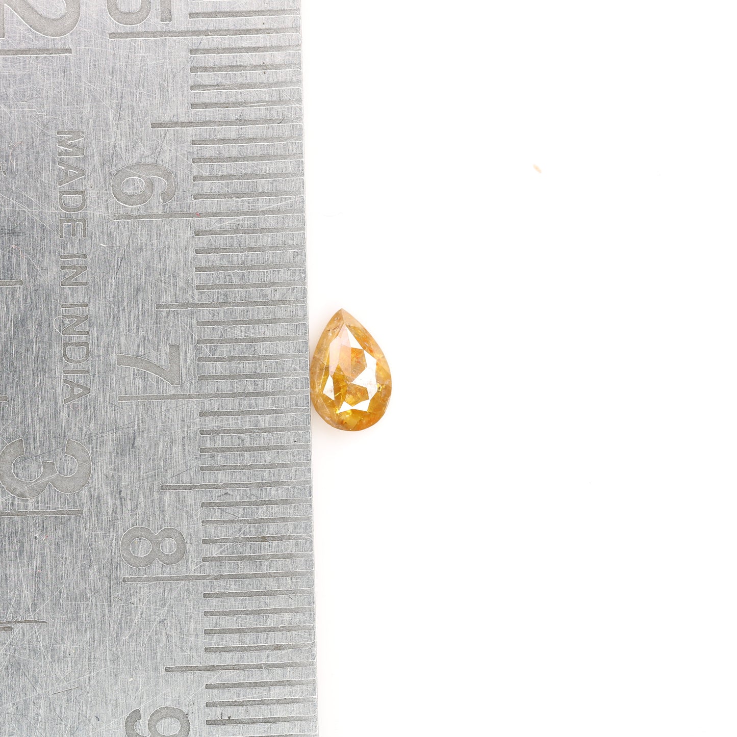 0.62 CT Golden Yellow Brilliant Cut Pear Diamond for a Dazzling Halo Pendant: Exquisite Prong Set Jewelry Piece - JayKrishna Diamond