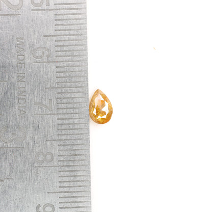 0.62 CT Golden Yellow Brilliant Cut Pear Diamond for a Dazzling Halo Pendant: Exquisite Prong Set Jewelry Piece - JayKrishna Diamond