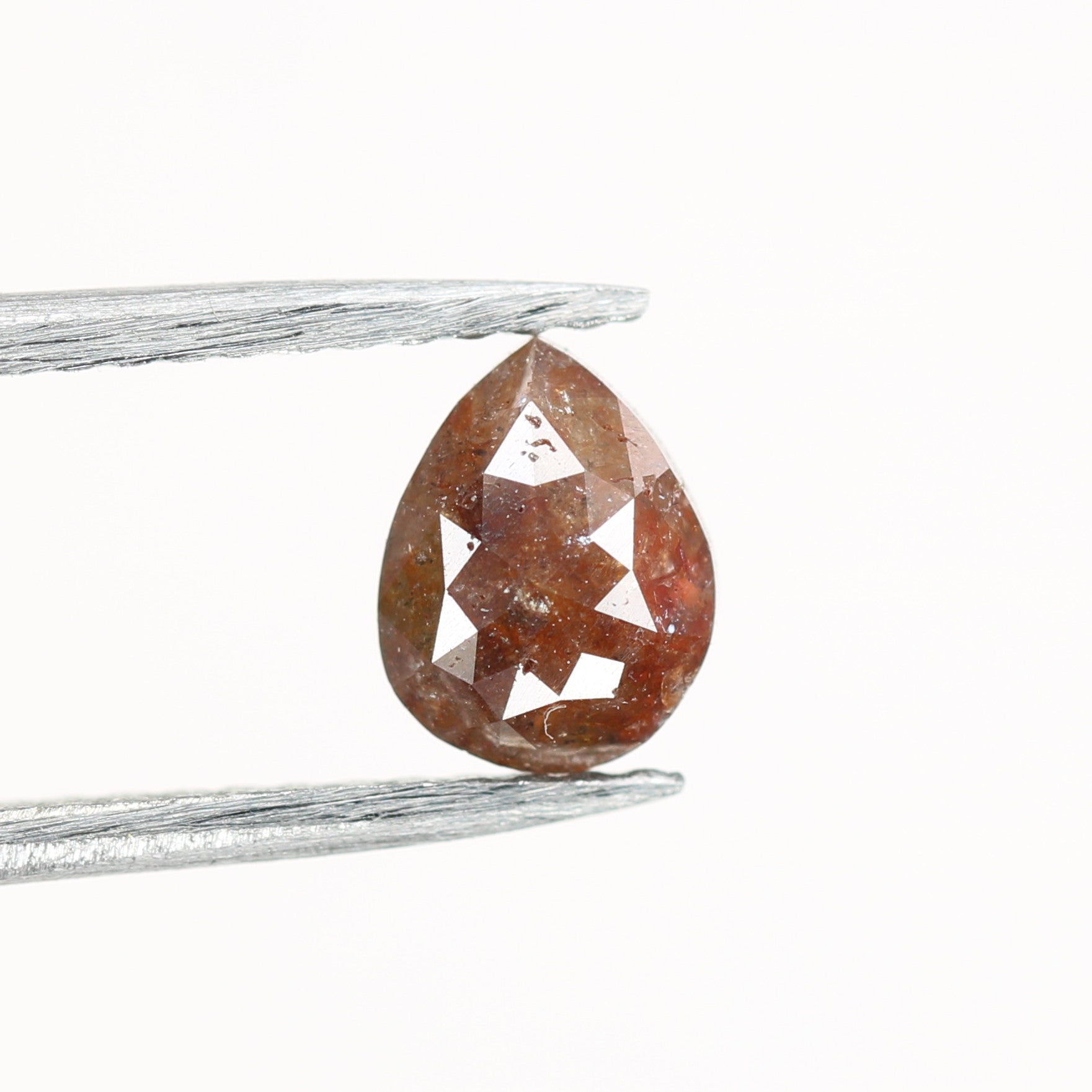 0.72 CT Red Pear Cut Diamond For Engagement Ring | Birthday Pear Diamond Gift Necklace - JayKrishna Diamond