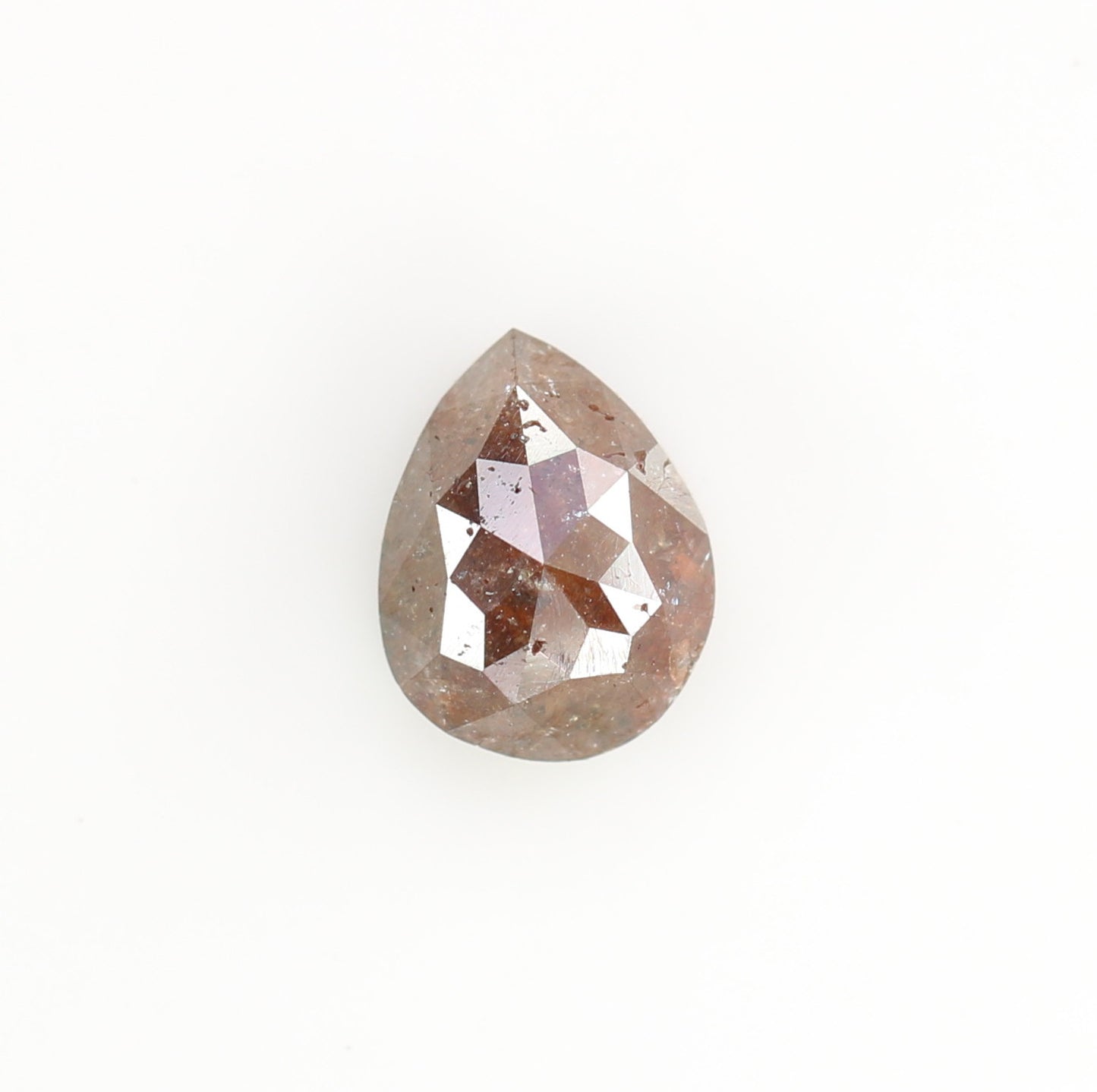 0.72 CT Red Pear Cut Diamond For Engagement Ring | Birthday Pear Diamond Gift Necklace - JayKrishna Diamond