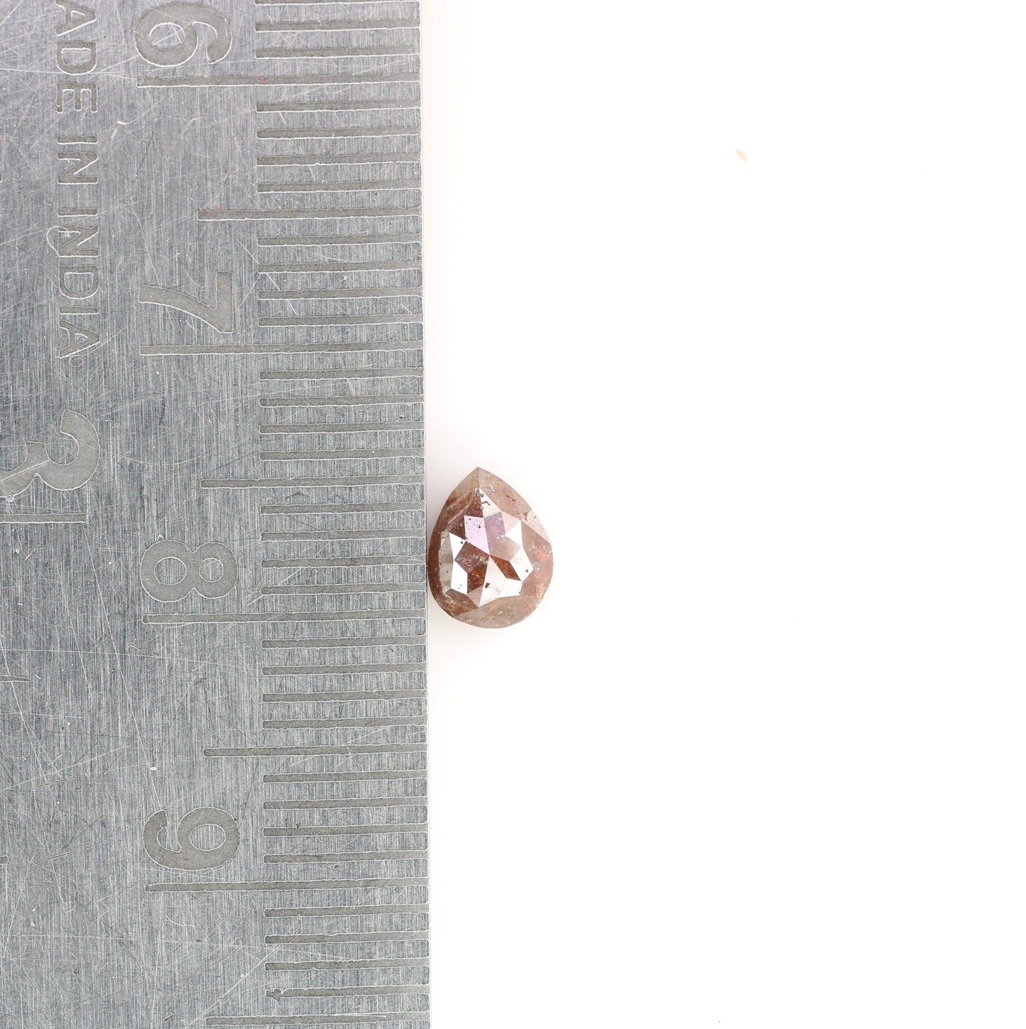 0.72 CT Red Pear Cut Diamond For Engagement Ring | Birthday Pear Diamond Gift Necklace - JayKrishna Diamond