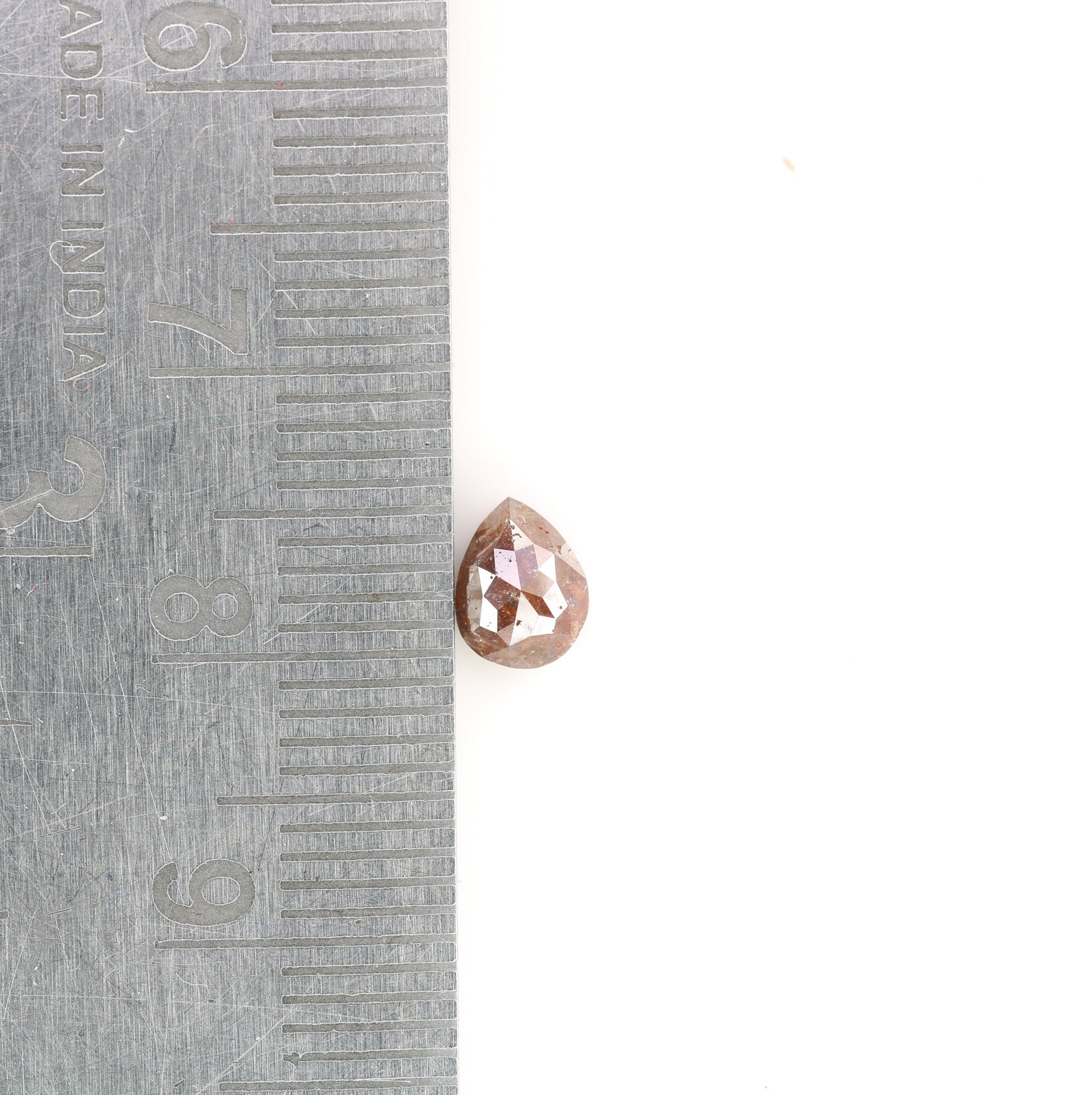0.72 CT Red Pear Cut Diamond For Engagement Ring | Birthday Pear Diamond Gift Necklace - JayKrishna Diamond