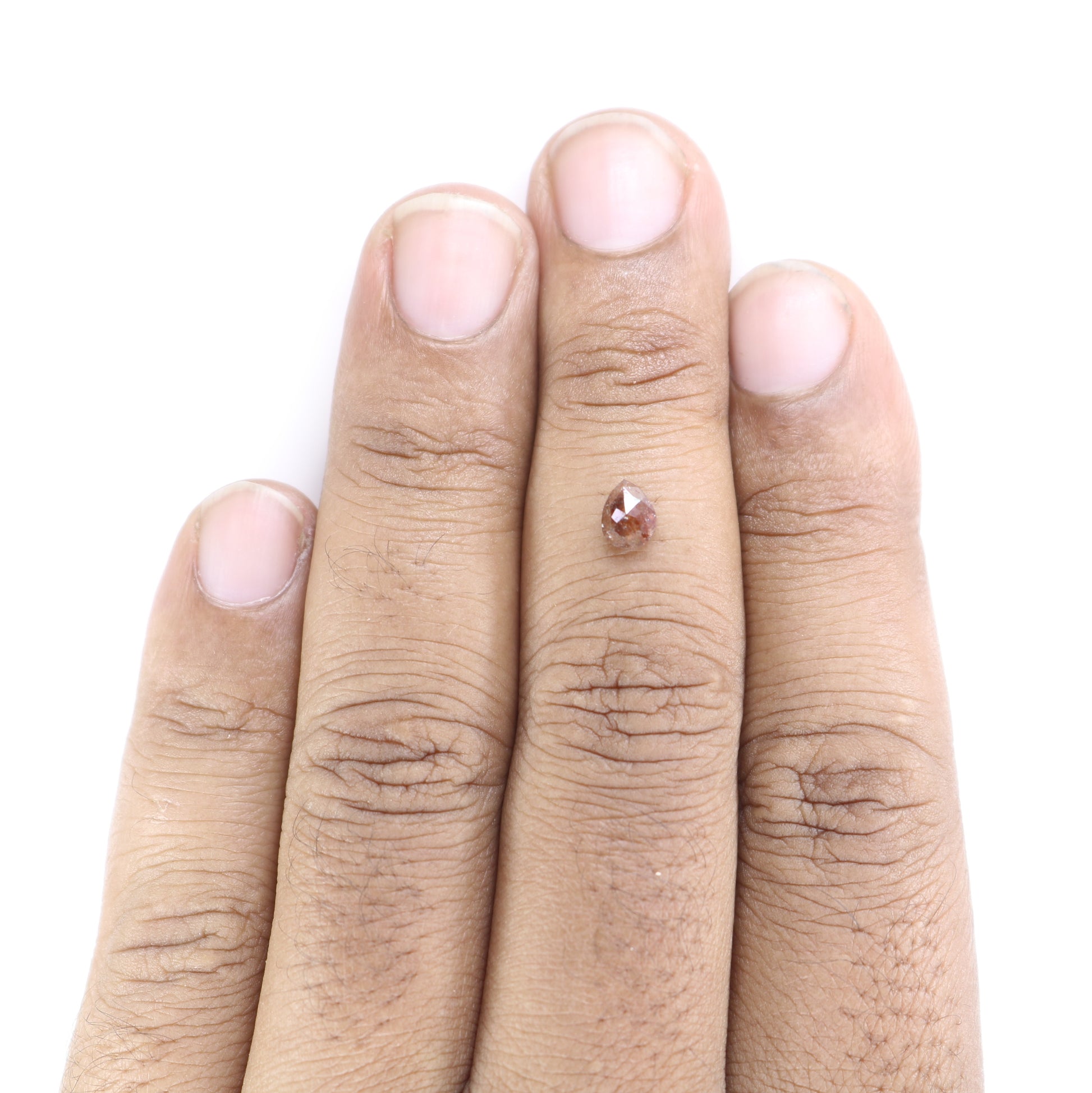 0.72 CT Red Pear Cut Diamond For Engagement Ring | Birthday Pear Diamond Gift Necklace - JayKrishna Diamond
