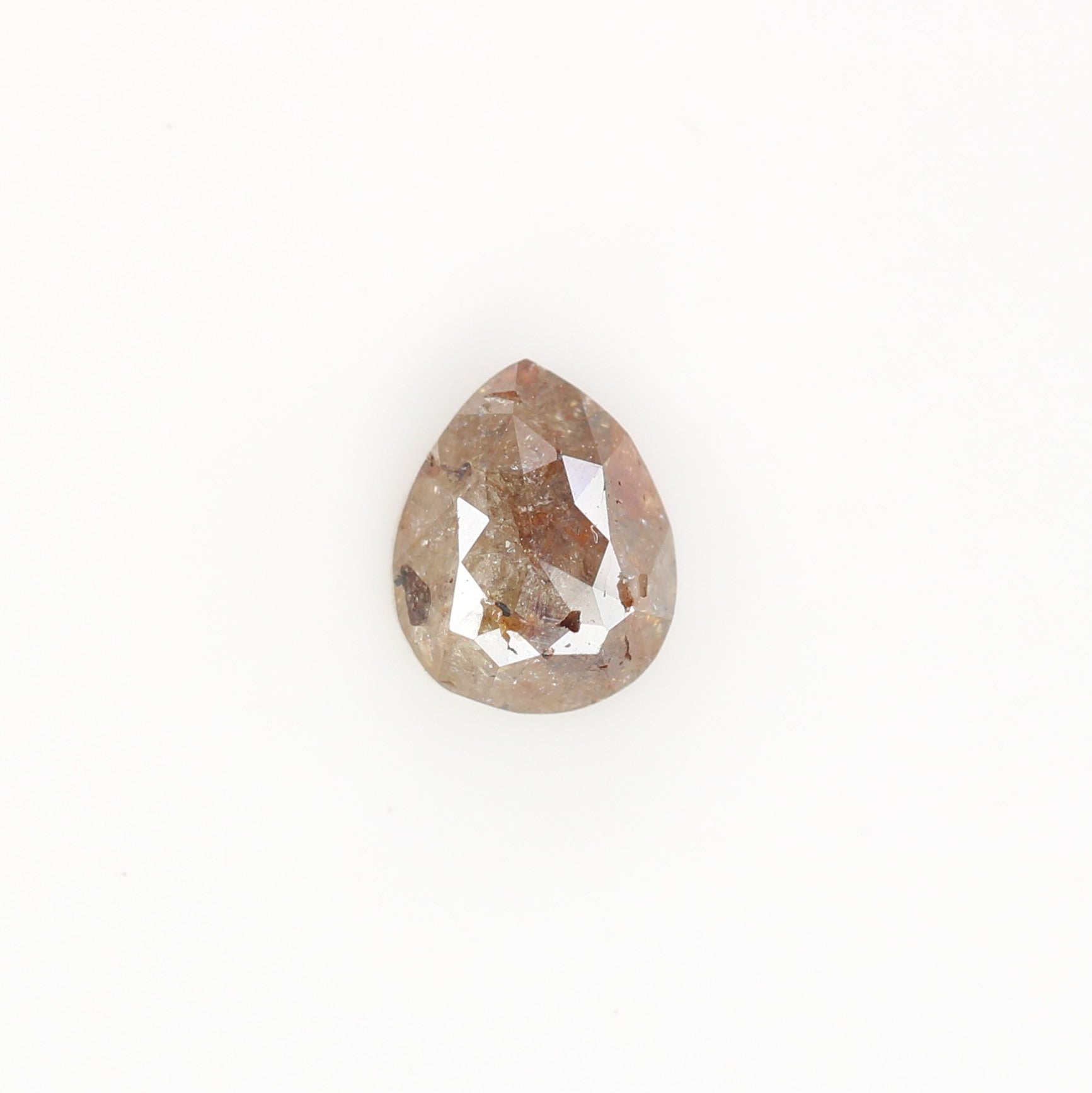0.63 CT Red Pear Natural Loose Diamond for a Captivating Anniversary Ring: Rustic Pear Diamond Engagement Ring Design - JayKrishna Diamond