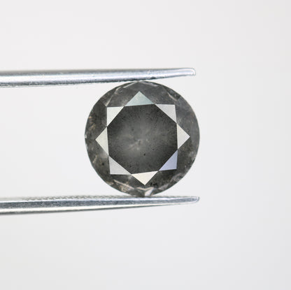 4.57 CT Salt And Pepper Loose Round Brilliant Cut Diamond For Galaxy Ring - JayKrishna Diamond