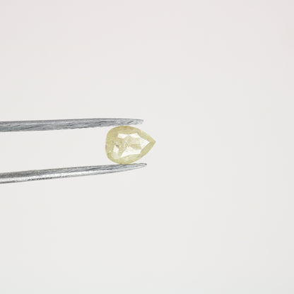 0.41 CT Light Yellow Pear Diamond  For Valentine Gift Ring | Customize Rose Gold Solitaire Pear Pendant - JayKrishna Diamond