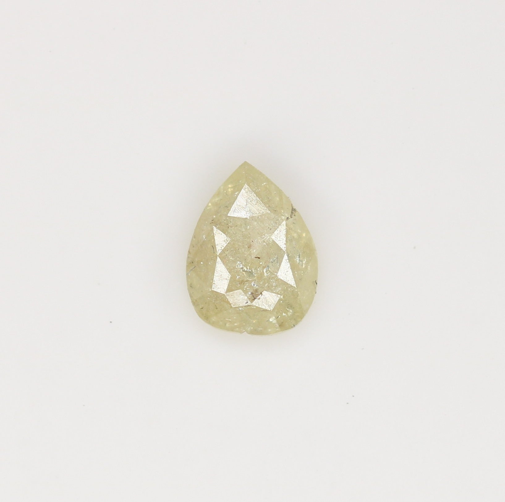 0.41 CT Light Yellow Pear Diamond  For Valentine Gift Ring | Customize Rose Gold Solitaire Pear Pendant - JayKrishna Diamond
