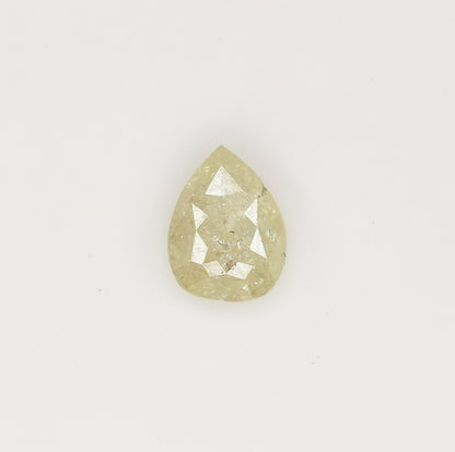 0.41 CT Light Yellow Pear Diamond  For Valentine Gift Ring | Customize Rose Gold Solitaire Pear Pendant - JayKrishna Diamond