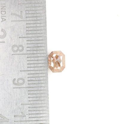 1.25 CT Red Emerald Shape Loose Diamond For Designer Jewelry - JayKrishna Diamond