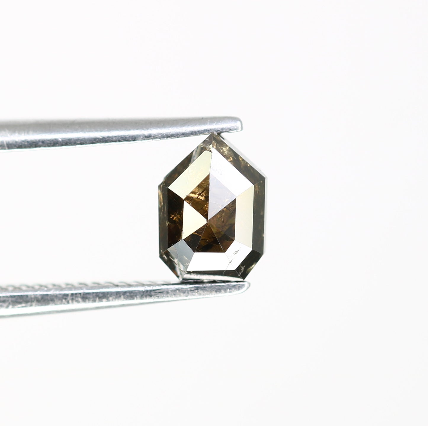 0.68 CT Geometric Shape 6.00 MM Fancy Dark Brown Diamond For Engagement Ring - JayKrishna Diamond