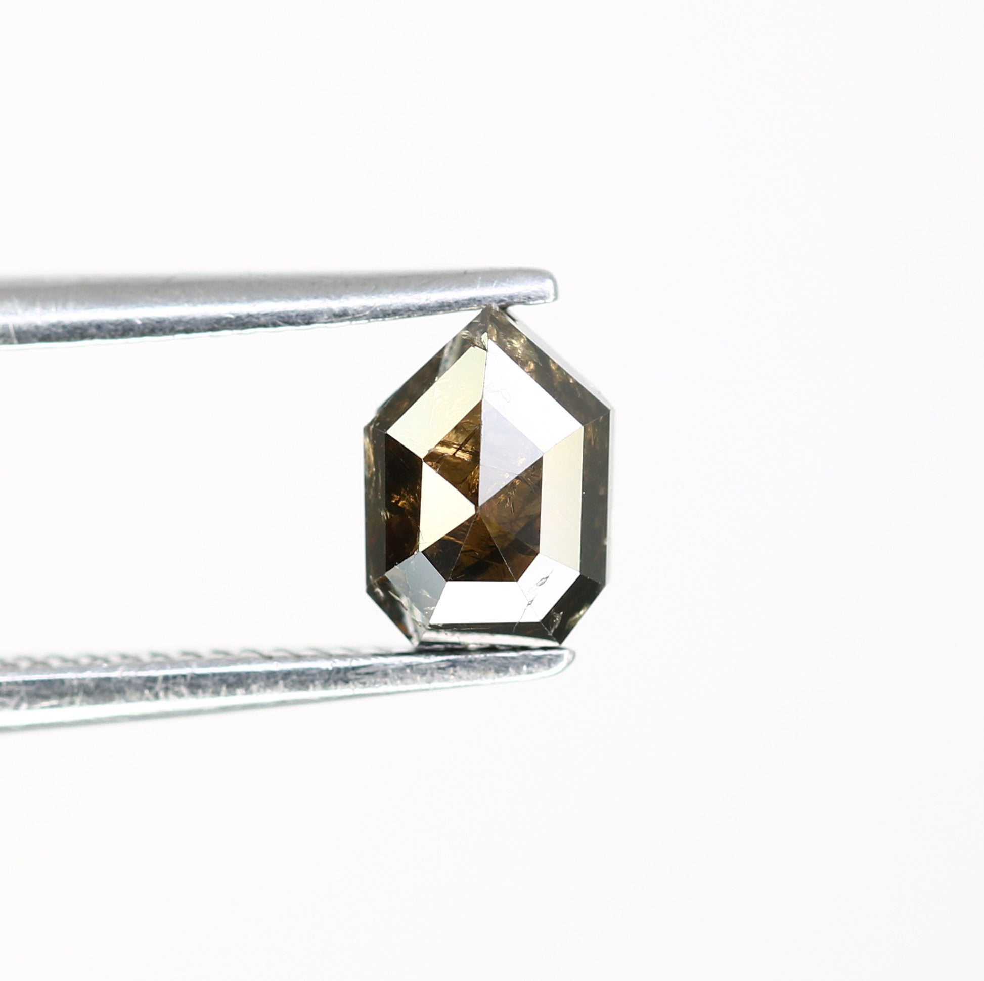 0.68 CT Geometric Shape 6.00 MM Fancy Dark Brown Diamond For Engagement Ring - JayKrishna Diamond