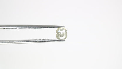 0.68 CT Grey Emerald Cut 4.80 MM Natural Diamond For Statement Ring