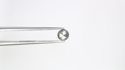 Salt And Pepper Round Rose Cut 0.46 CT 4.50 MM Diamond For Designer Ring