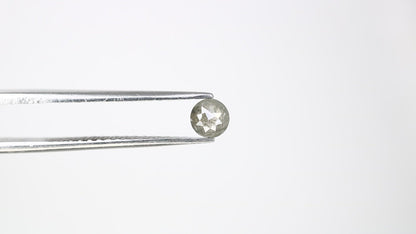 0.40 CT 4.50 x 2.20 MM Round Rose Cut Salt and Pepper Loose Diamond for Custom Proposal Rings, Unique Engagement Jewelry & Ethical Fine Jewelry